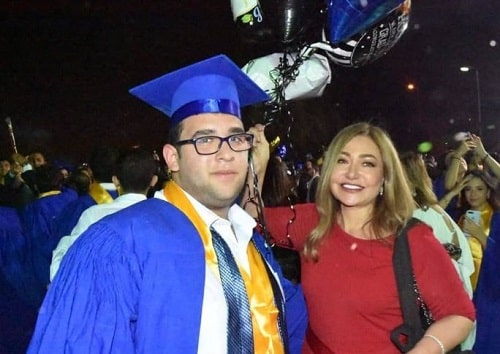 Laila Elwi with her son