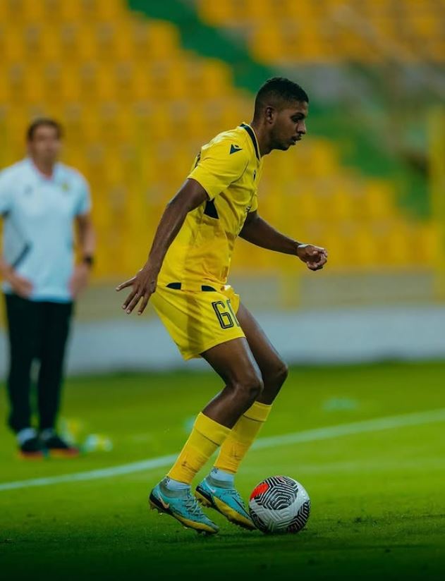 Ghanem Ahmed during a football match