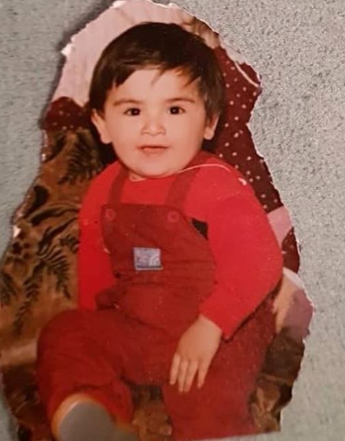 A childhood photo of Saygin Yalcin