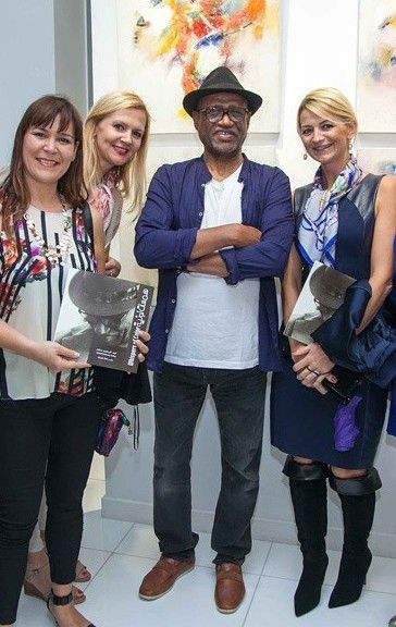 Abdulraheem Salim with friends