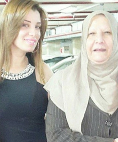 Marwa Sabry with her mother