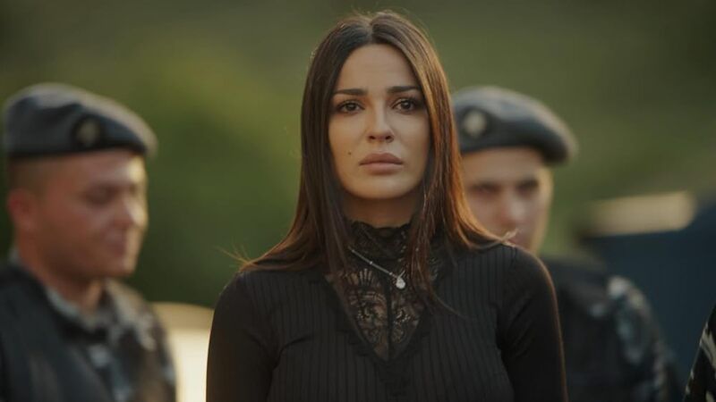 Nadine Nassib Njeim in a still from the Arabic drama TV series titled 'Al Hayba' (2017)