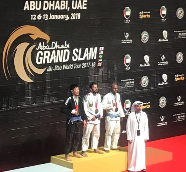 Sultan Al Neyadi during the felicitation event at the Abu Dhabi Grand Slam Jiu-Jitsu Tour