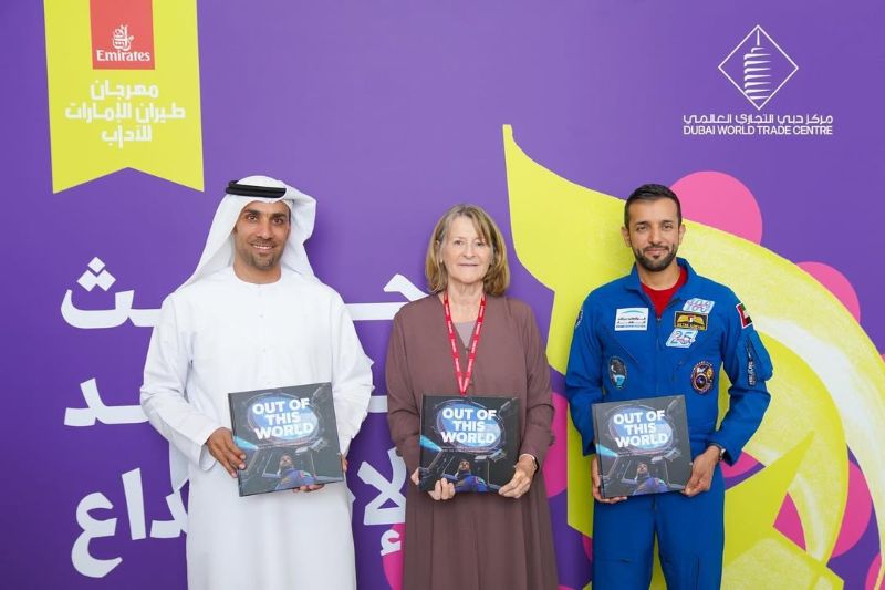 Sultan Al Neyadi during the launch of his book, Out Of The World