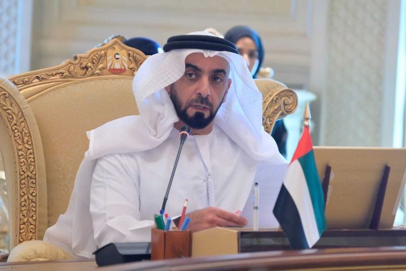 A photo of Saif bin Zayed taken while he was hosting a meet as the Minister of Interior of the UAE