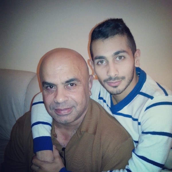 Alaa Mezher with his father