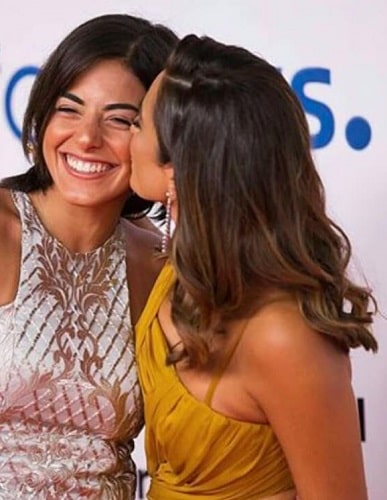 Amina Khalil with her sister