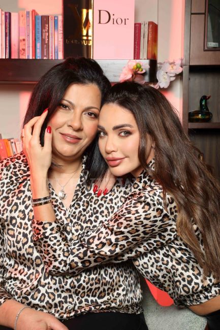 Dalida Khalil with her mother
