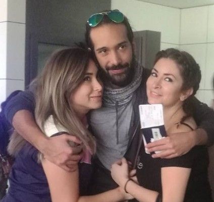 Deema Bayyaa (right) with her brother and sister