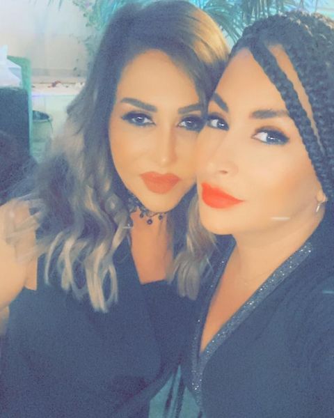 Deema Bayyaa (right) with her mother