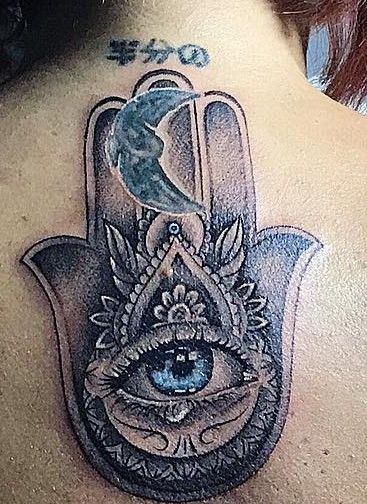 Deema Bayyaa's tattoo on her upper back