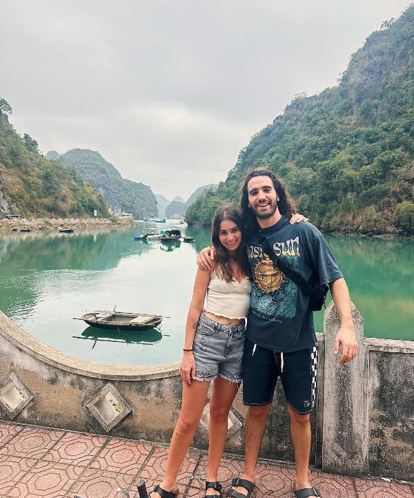 Hagar ElSarrag with her boyfriend