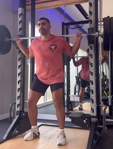 Khalid Alherani at a gym