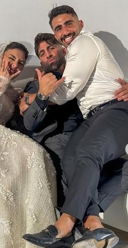 Khalid Alherani with his brother