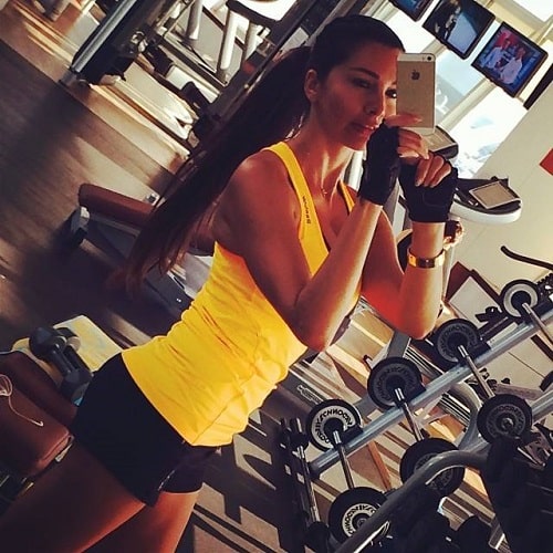 Lamitta Frangieh at a gym
