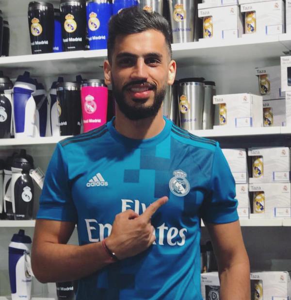 Majed Hassan wearing Real Madrid's jersey