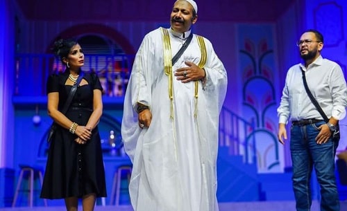 Mohammed Tharwat in a theatre play