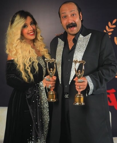 Mohammed Tharwat with his Wosha Festival Award
