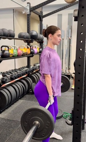 Rawan Bin Hussain at a gym