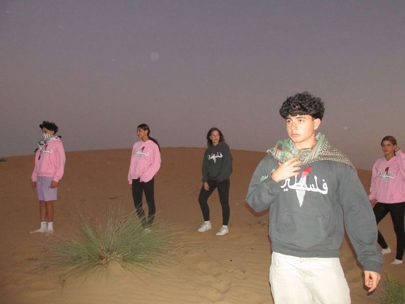 Saif Alhaj Ahmad in a promotional shoot for his brand