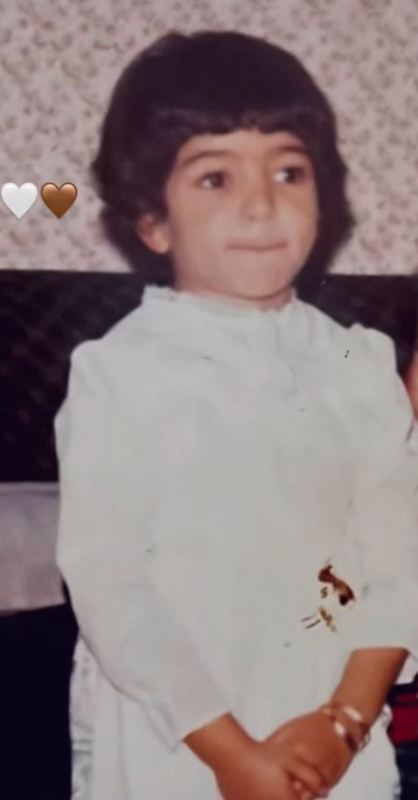 Childhood photo of Manal Rostom