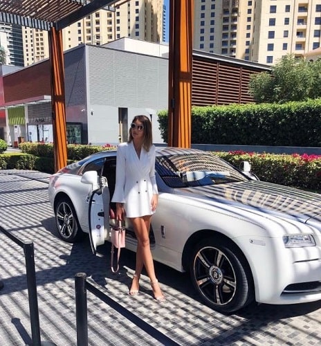 Emilia Dobreva with her car