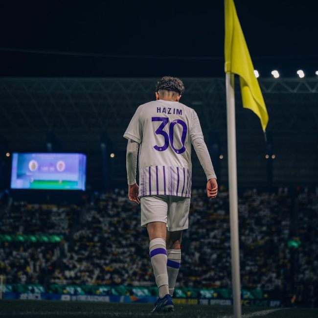 Hazim Abbas wearing jersey number 30, while playing for Al Ain FC