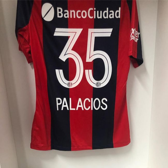 Jersey of Matías Palacios for the Club Atlético San Lorenzo de Almagro