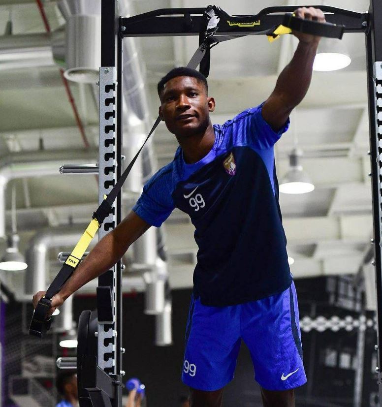 Josna Loulendo during his workout session