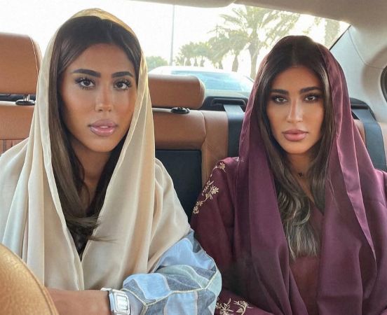 Laila Abdallah (right) with her sister Shahad Abdallah