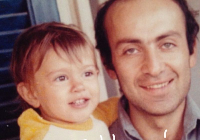 Nadine Labaki's childhood photo with her father