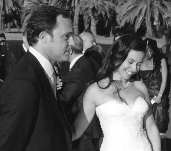 Raya Abirached and Valerio Cammarano on their wedding day