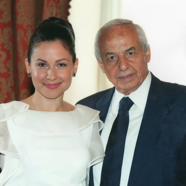 Raya Abirached with her father