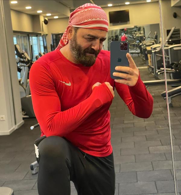 Samer al-Masry's gym selfie