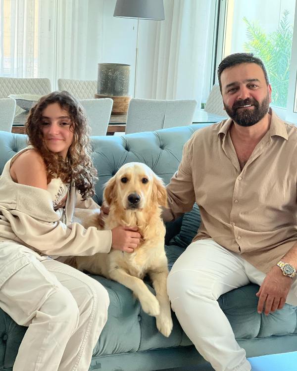 Samer al-Masry's photo with a dog