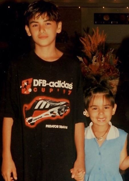 Saygin Yalcin with his sister