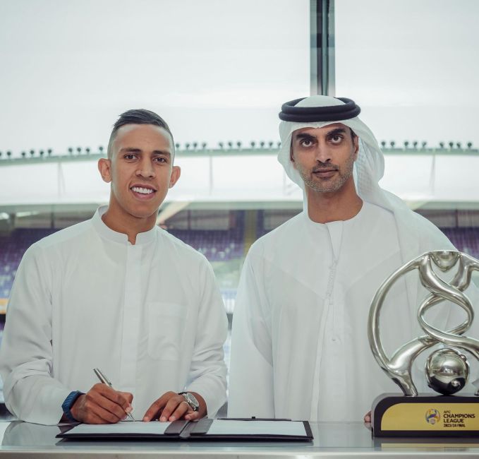 Soufiane Rahimi signing to extend his contract with Al Ain FC