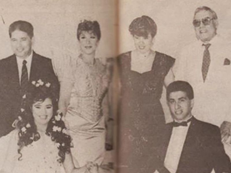 Rania Farid Shawki during her engagement ceremony