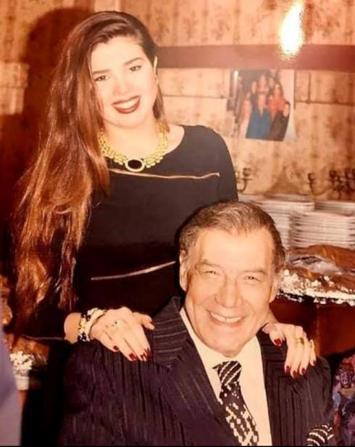 Rania Farid Shawki with her father